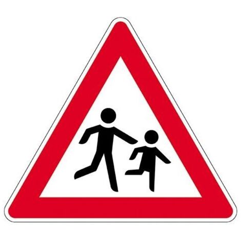 Panneau VKZ.136-10 triangle 900mm Enfant (droite)