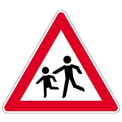 Panneau VKZ.136-20 triangle 900mm Enfant (gauche)