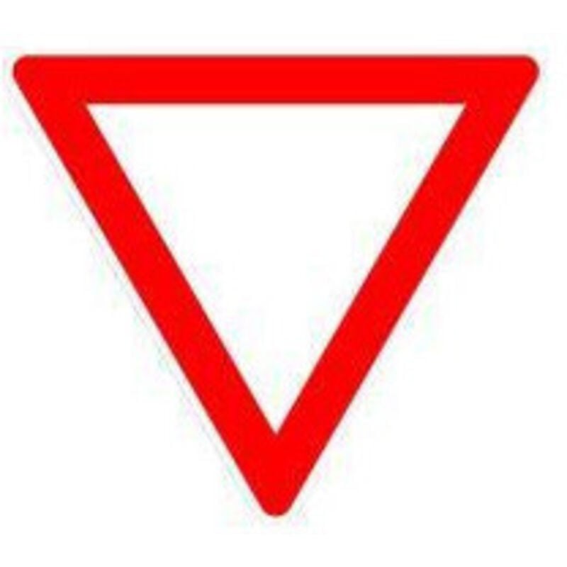 Panneau VKZ.205 Triangle 900mm Céder le passage Marque de qualité ral film RA2