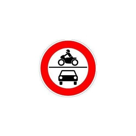 Panneau VKZ.260 Ronde 600mm Interdit Voiture - Cyclomoteur