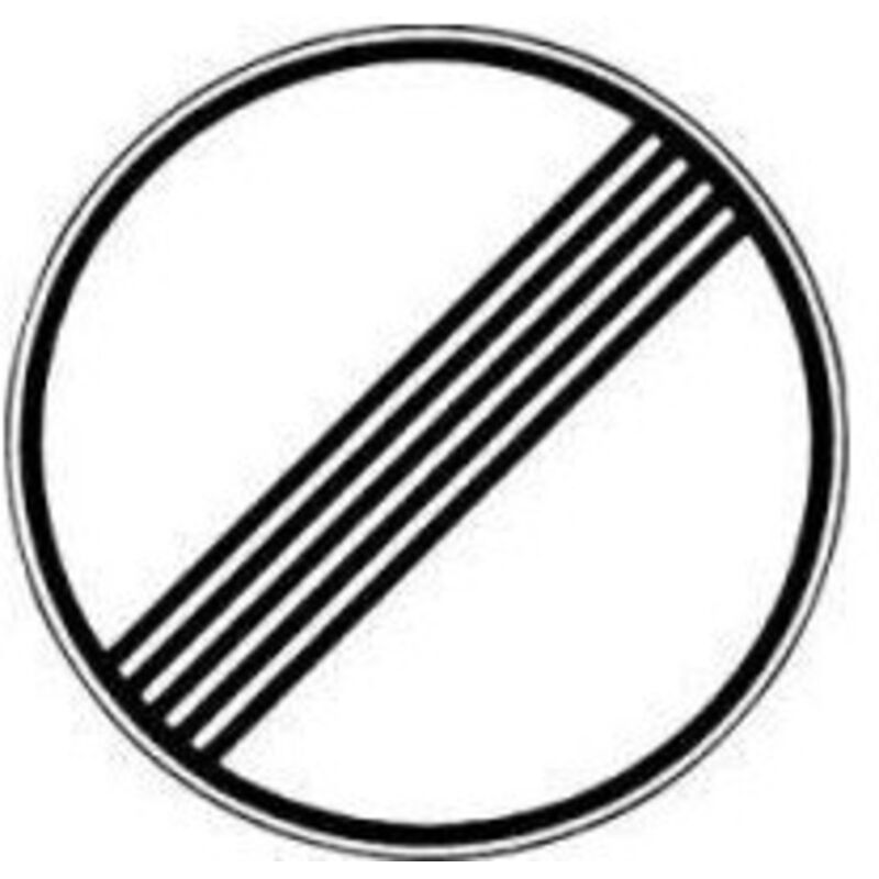 Panneau VKZ.282 Ronde 600mm fin de toutes les interdictions Marque de qualité ral film RA2