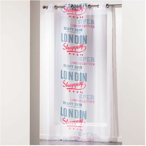 Panneau voile - Oeillets - 140 x 240 cm - Girly london - Multicolore