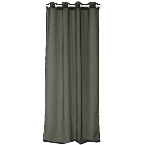 Panneau voile - Oeillets - 140 x 240 cm - Uni - Vert gris