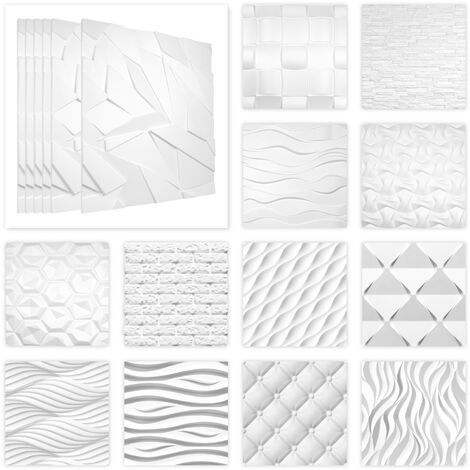 Panneaux 3D 60x60cm - Styrofoam EPS, isolant acoustique thermique - tous modèles