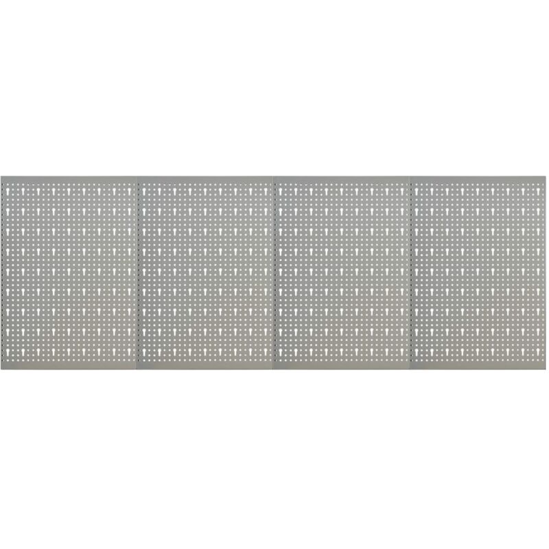 Panneaux à chevilles muraux 4 pcs 40x58 cm Acier