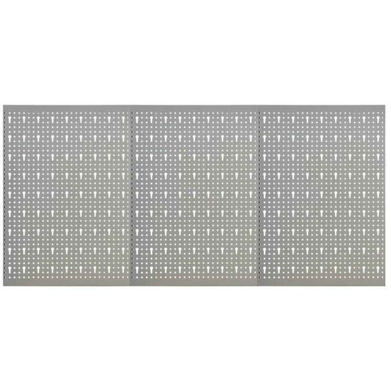 Vidaxl - Panneaux à chevilles muraux 3 pcs 40x58 cm Acier
