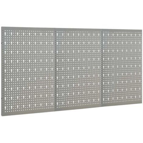 Panneaux à chevilles muraux 3 pcs 40x58 cm Acier CFW78382