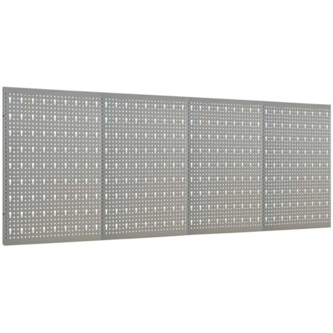 Panneaux à chevilles muraux 4 pcs 40x58 cm Acier CFW97863