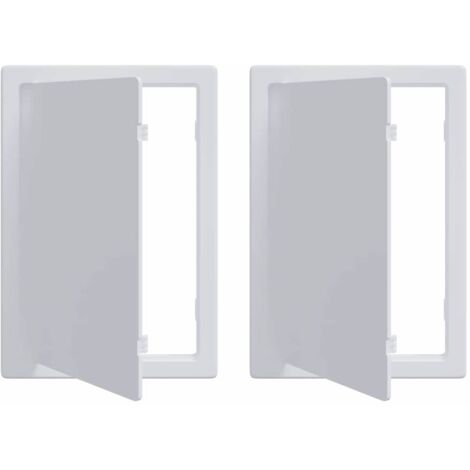 Panneaux d'Accès 2 pcs Blanc 23 x 15 x 2 cm Plastic ABS CFW562231