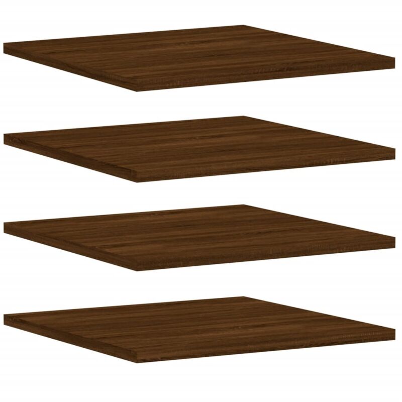 Vidaxl - tagères murales 4 pcs chêne marron 40x50x1,5cm bois ingénierie