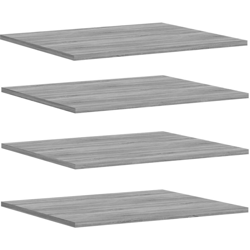 Tagères murales 4 pcs sonoma gris 60x50x1,5 cm bois ingénierie Vidaxl