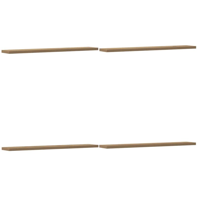 Panneau de bibliothèque 4 pcs chêne artisanal 60x10x1,5 cm Vidaxl