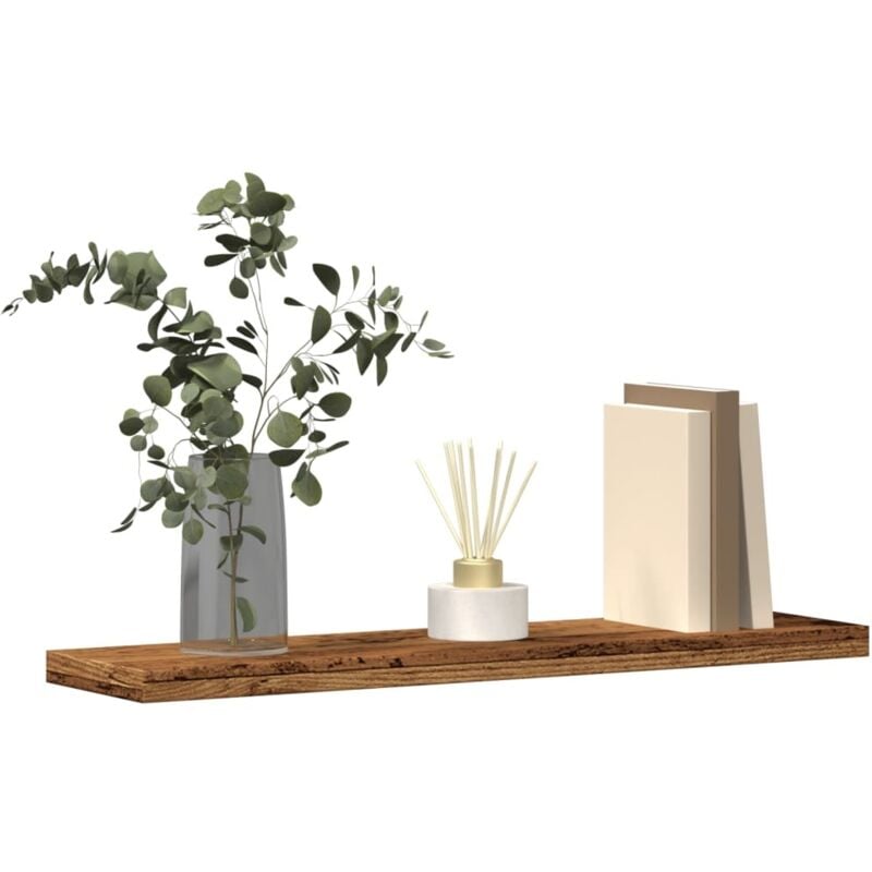 Étagères murales 4 pcs vieux bois 40x20x1,5cm bois d'ingénierie vidaXL