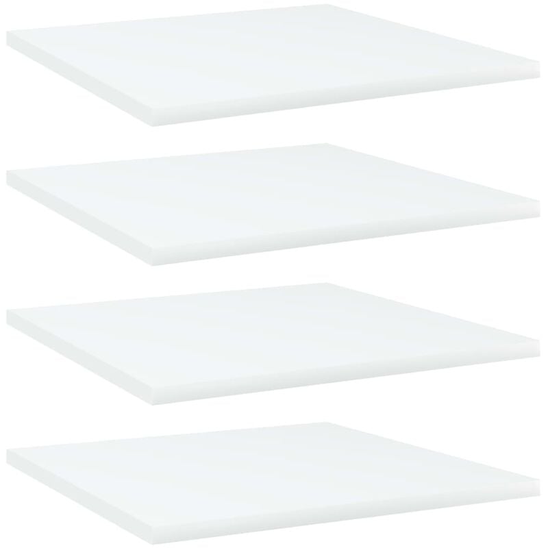 Vidaxl - Panneaux de bibliothèque 4 pcs blanc bois d'ingénierie