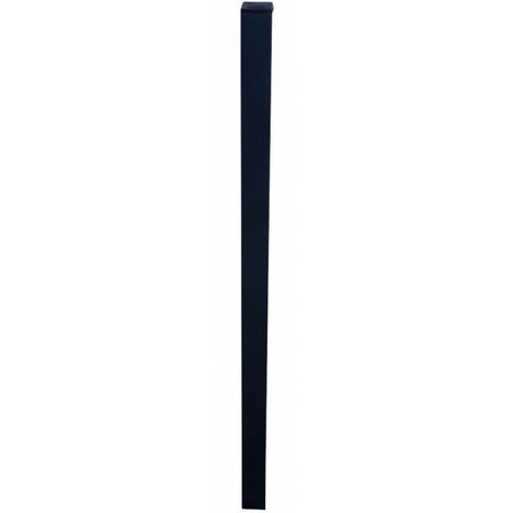 Panneaux de cadres en plastique anthracite Ral-7016 50x50 mm – Épaisseur 1,15 mm – Hauteur 110 cm – Bouchon supérieur en plastique – Blinky - Antracite-7016