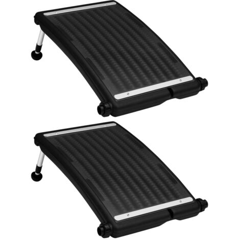 Panneaux de chauffage solaire de piscine courbés 2pcs 72,5x46cm