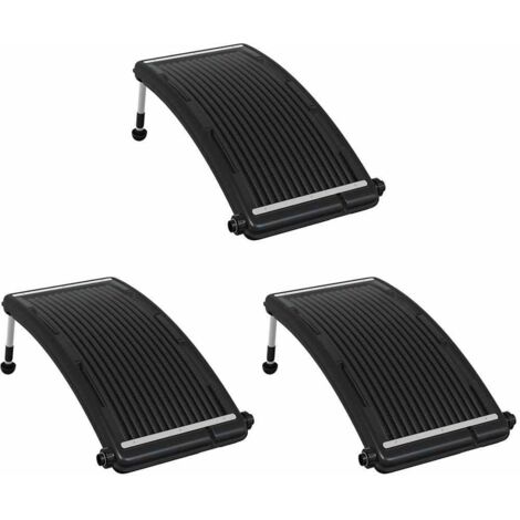 Panneaux de chauffage solaire de piscine courbés 3 pcs 110x65cm