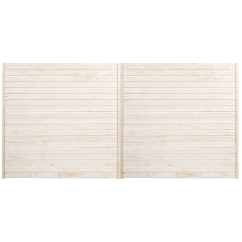 Panneaux de clôture 2 pcs 3,4x1,7 m
