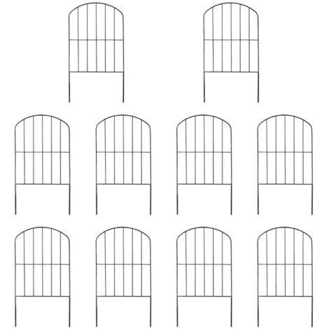 panneaux de clôture de jardin 10 pièces, clôture pour isoler les animaux, clôture d'extérieur, clôture de jardin pour escalier
