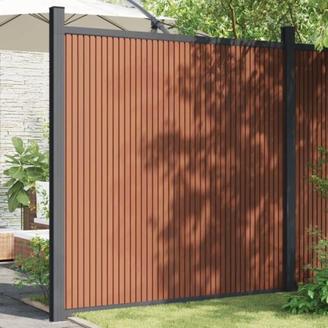 Panneaux de clôture marron 173x186 WPC