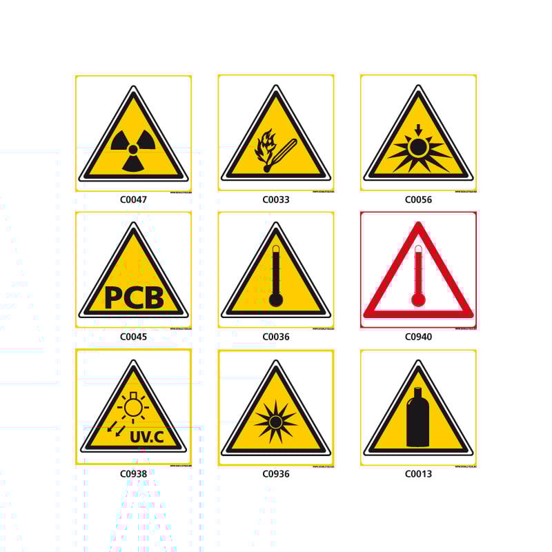 Signaletique.biz France - Panneaux de danger et d'AVERTISSEMENT - C0033 - 650 x 650 mm