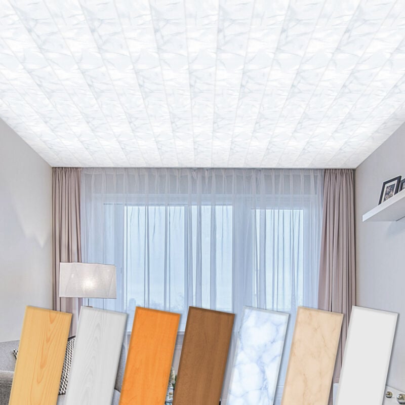 Panneaux de plafond en polystyrène xps nombreux motifs et couleurs: P-53 Gris glace, 2 mètres carrés