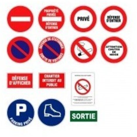 panneaux de signalisation forme rectangle 148 x 210 mm étiquette adhésiveinscription interdiction de fumer + décret loi