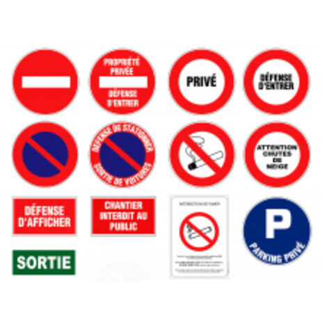 Panneaux De Signalisation Forme Rectangle 300 X 120 Mminscription Sortie