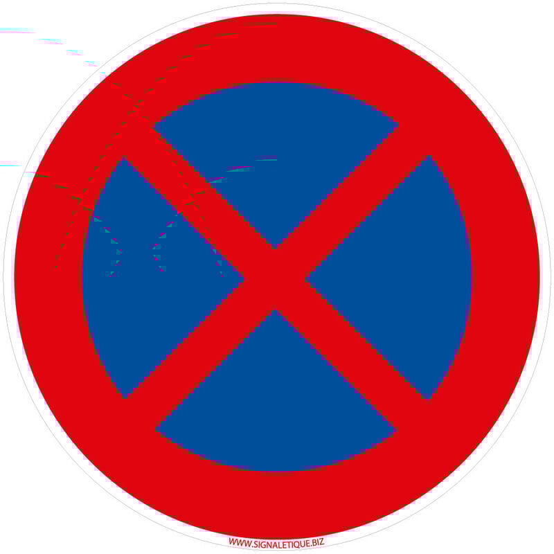 Panneaux de signalisation routière provisoires Panneaux de signalisation pas chers en Comacel - Arrêt et stationnement interdit - Panneau