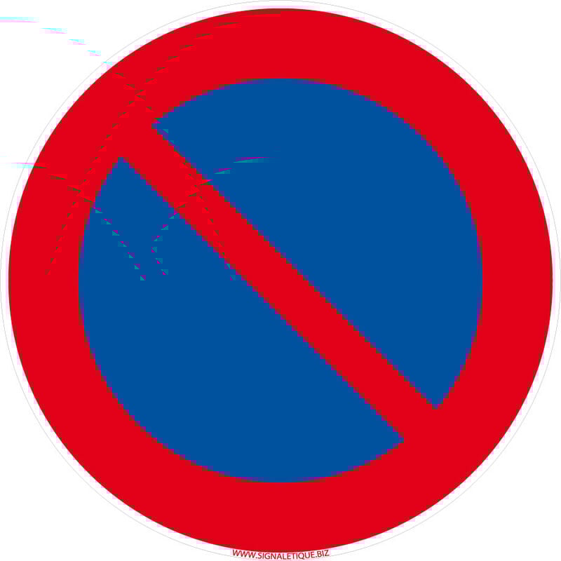 Panneaux de signalisation routière provisoires Panneaux de signalisation pas chers en Comacel - Interdit de stationner - Panneau classique