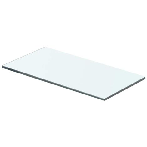 Panneaux d'étagère 2 pcs  Étagères flottantes Verre Transparent 40 x 15 cm