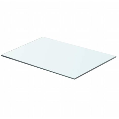 Panneaux d'étagère 2 pcs Étagères flottantes Verre Transparent 50 x 30 cm