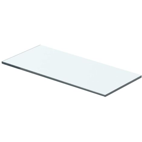 Panneaux d'étagère 2 pcs，Étagère flottante Verre Transparent 40 x 12 cm CFW19503