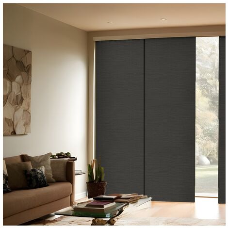Panneaux japonais textile ardoise 60 x 245 cm Coloris - P Ardoise