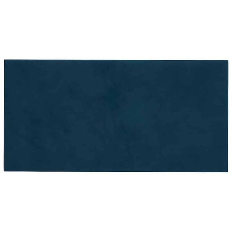 Vidaxl - Panneaux muraux 12 pcs Bleu 30x15 cm Velours 0,54 m²