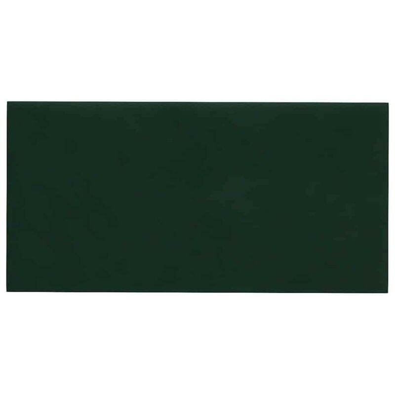 Vidaxl - Panneaux muraux 12 pcs Vert foncé 60x30 cm Velours 2,16 m²