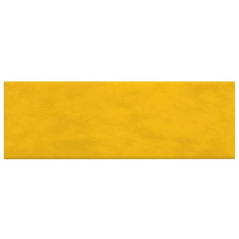 Vidaxl - Panneaux muraux 12 pcs Jaune 90x30 cm Velours 3,24 m²