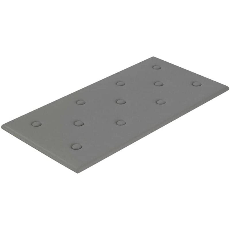 Vidaxl - Panneaux muraux 12 pcs Gris 60x30 cm Similicuir 2,16 m²
