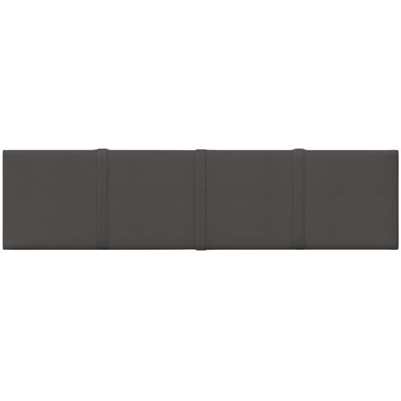 Vidaxl - Panneaux muraux 12 pcs Gris foncé 60x15 cm Tissu 1,08 m²