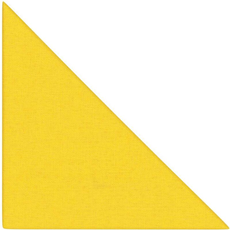 Vidaxl - Panneaux muraux 12 pcs Jaune clair 30x30 cm Tissu 0,54 m²