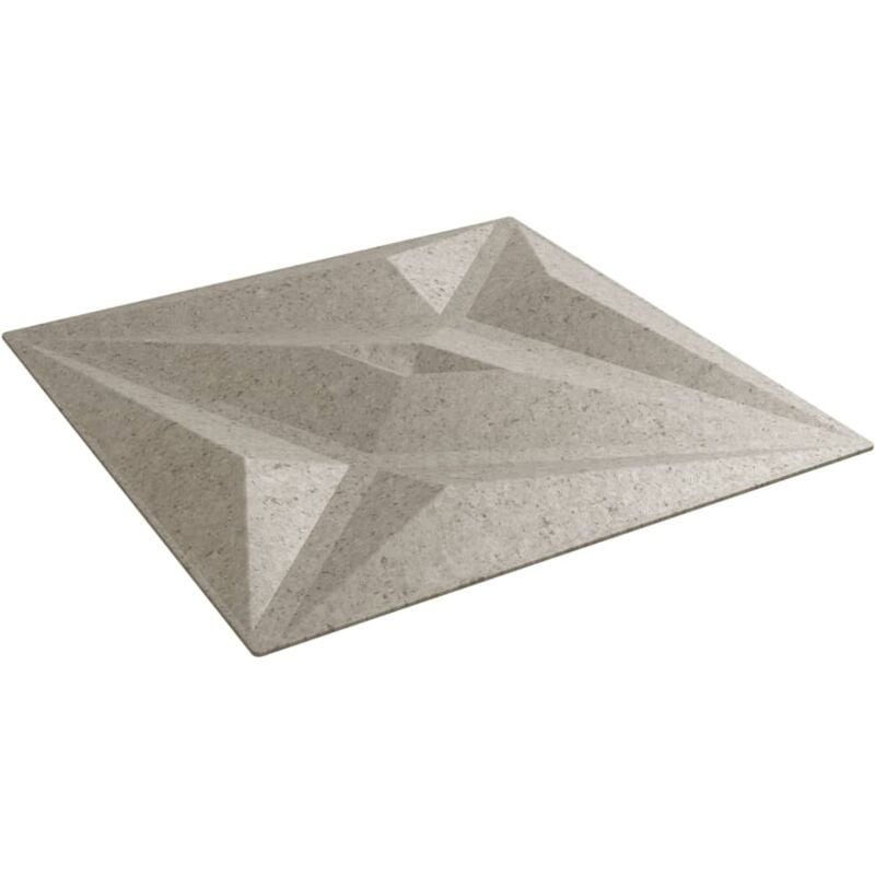 Vidaxl - Panneaux muraux 12 pcs béton 50x50 cm xps 3 m² étoile