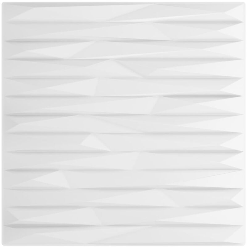 Vidaxl - Panneaux muraux 12 pcs blanc 50x50 cm xps 3 m² pierre