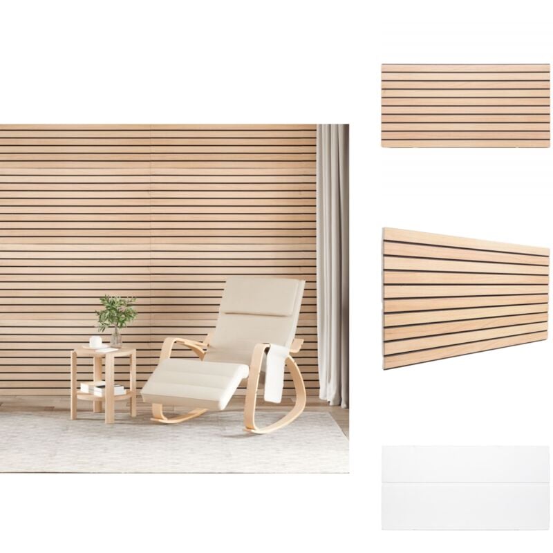 Vidaxl - Panneaux muraux 3D 5 pcs marron 100x50 cm eps - Panneau Mural - Papier Peint 3D - Revêtement Mural - Décor Mural - Isolant Thermique