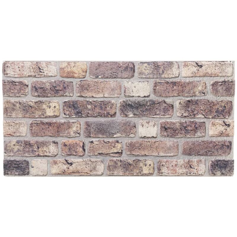 Vidaxl - Panneaux muraux 3D 10 pcs marron foncé 100x50 cm eps