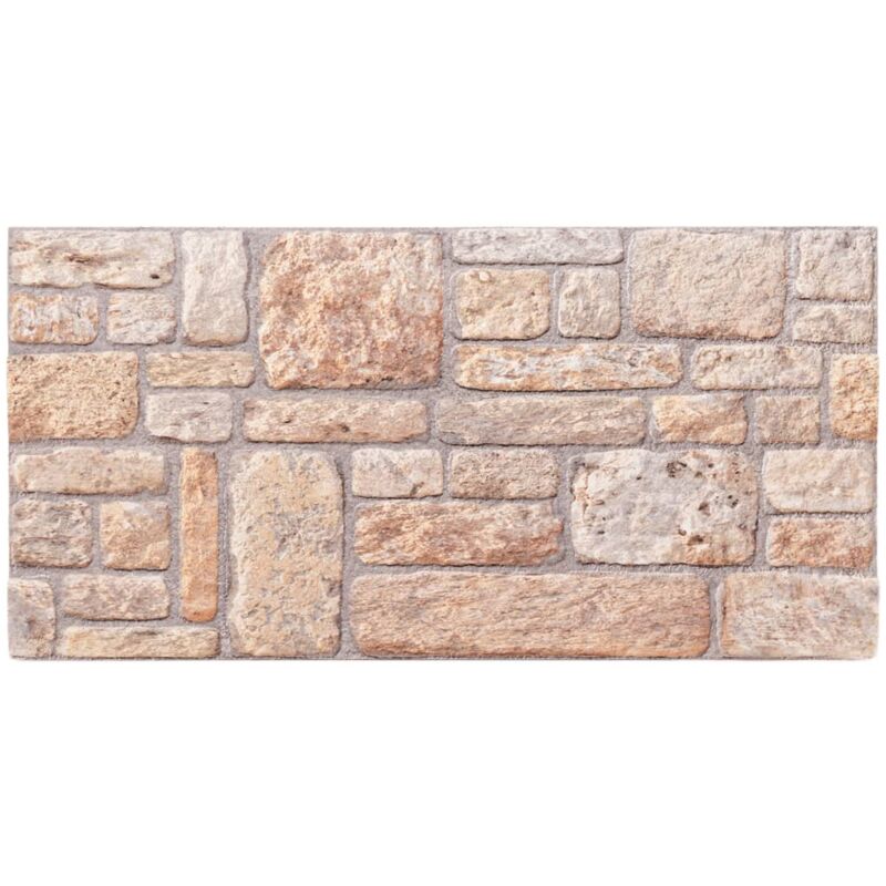 Vidaxl - Panneaux muraux 3D 10 pcs marron 100x50 cm eps