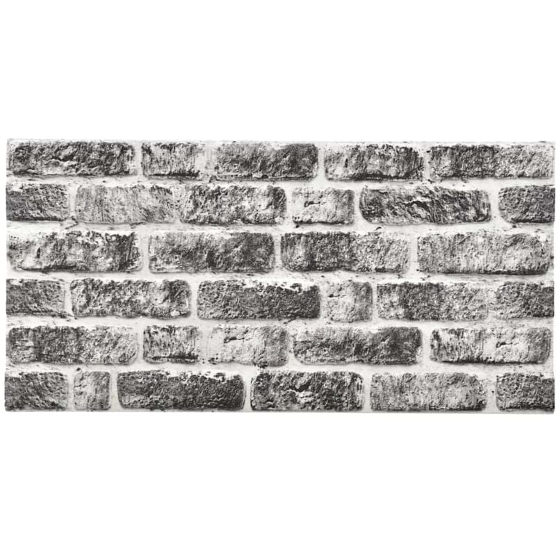 Vidaxl - Panneaux muraux 3D avec design de brique gris foncé 10 pcs eps