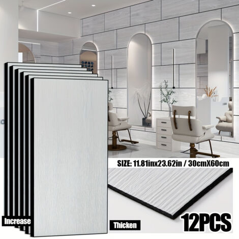 Panneaux Muraux 3D – Effet Érable Blanc – Intérieur Lumineux