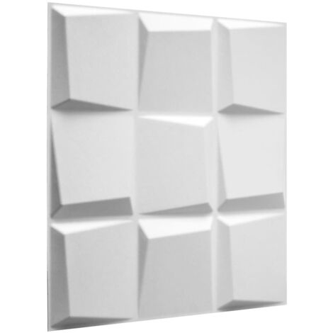 WallArt 12/24x Panneaux Muraux 3D Oberon Papier Peint Brique Salle de Bain
