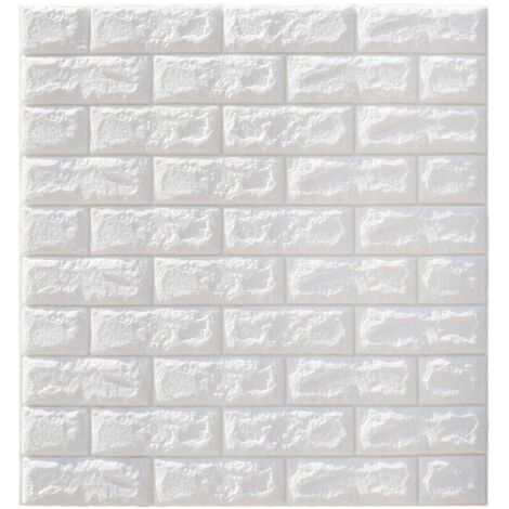 Panneaux muraux 3D, papier peint autocollant 3D en mousse PE étanche pour décoration murale intérieure, mur TV, salle de bain, cuisine, salon