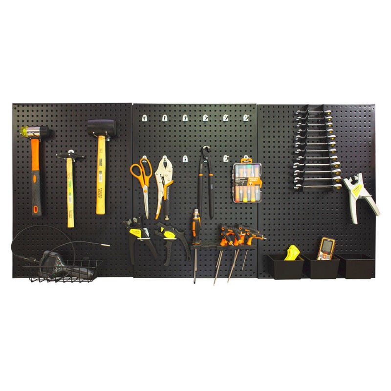 Panneaux muraux acier avec 24 fixation outils